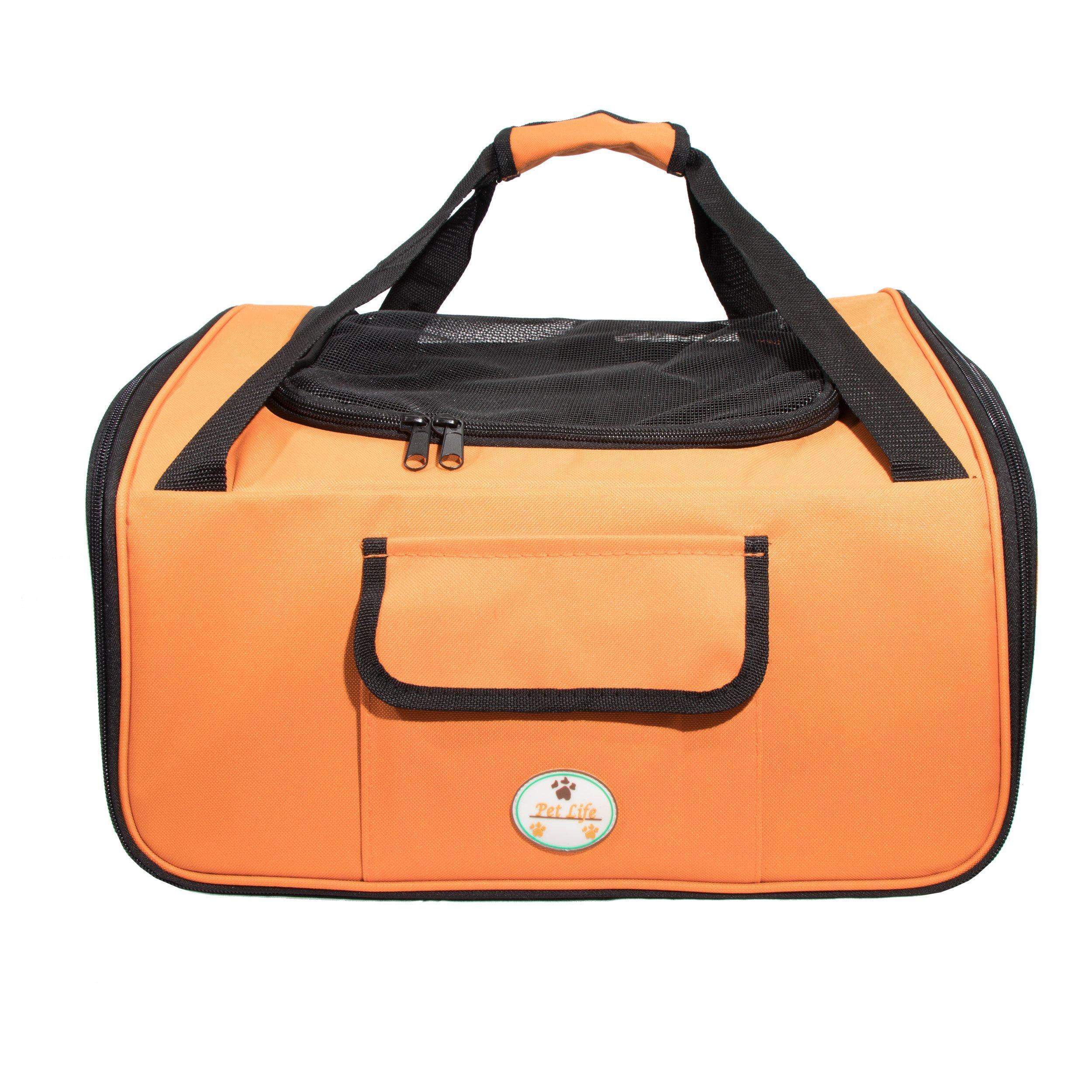 Ultra-Lock Collapsible Safety Travel Wire Folding Dog Car Seat Carrier