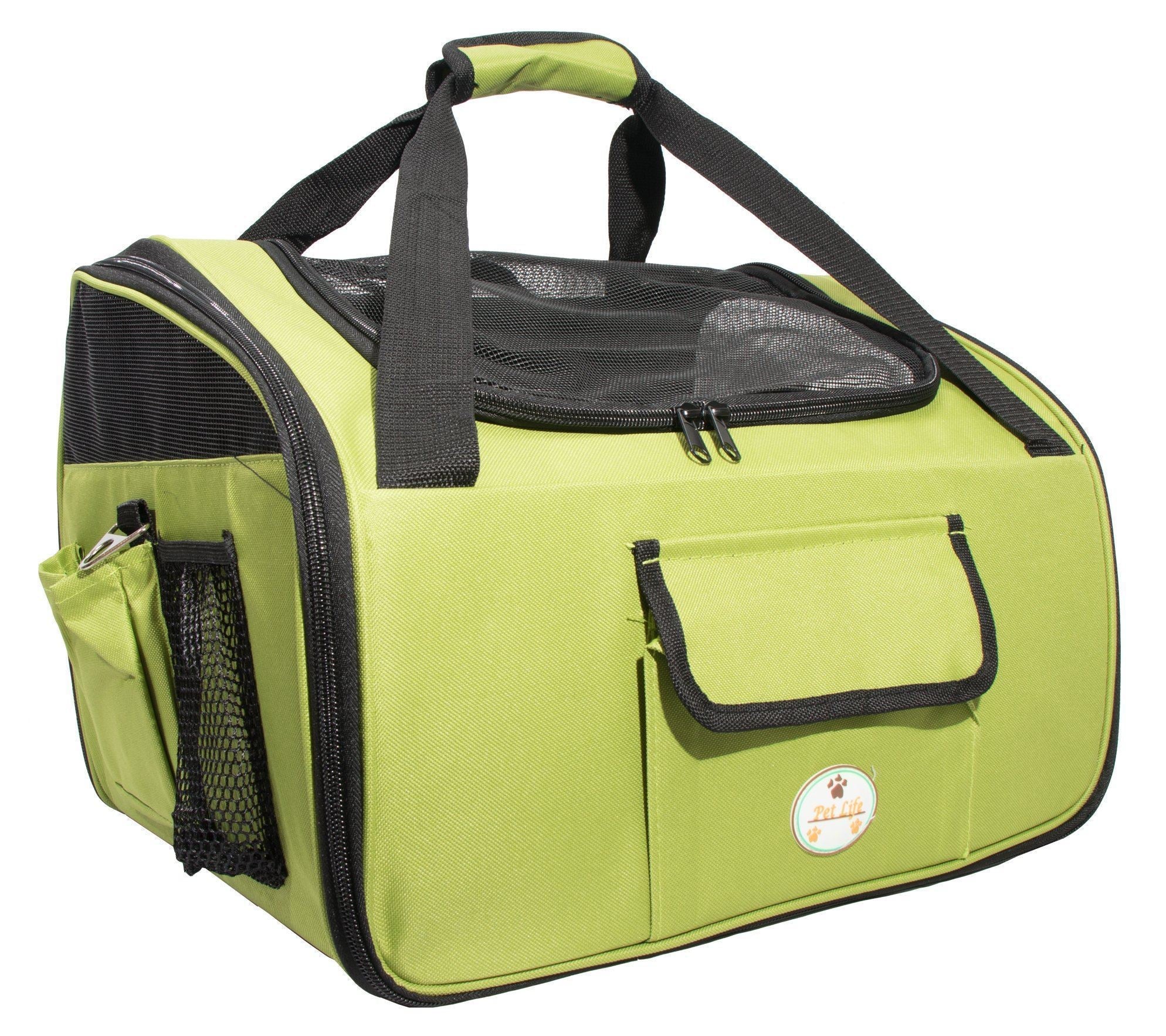 Ultra-Lock Collapsible Safety Travel Wire Folding Dog Car Seat Carrier