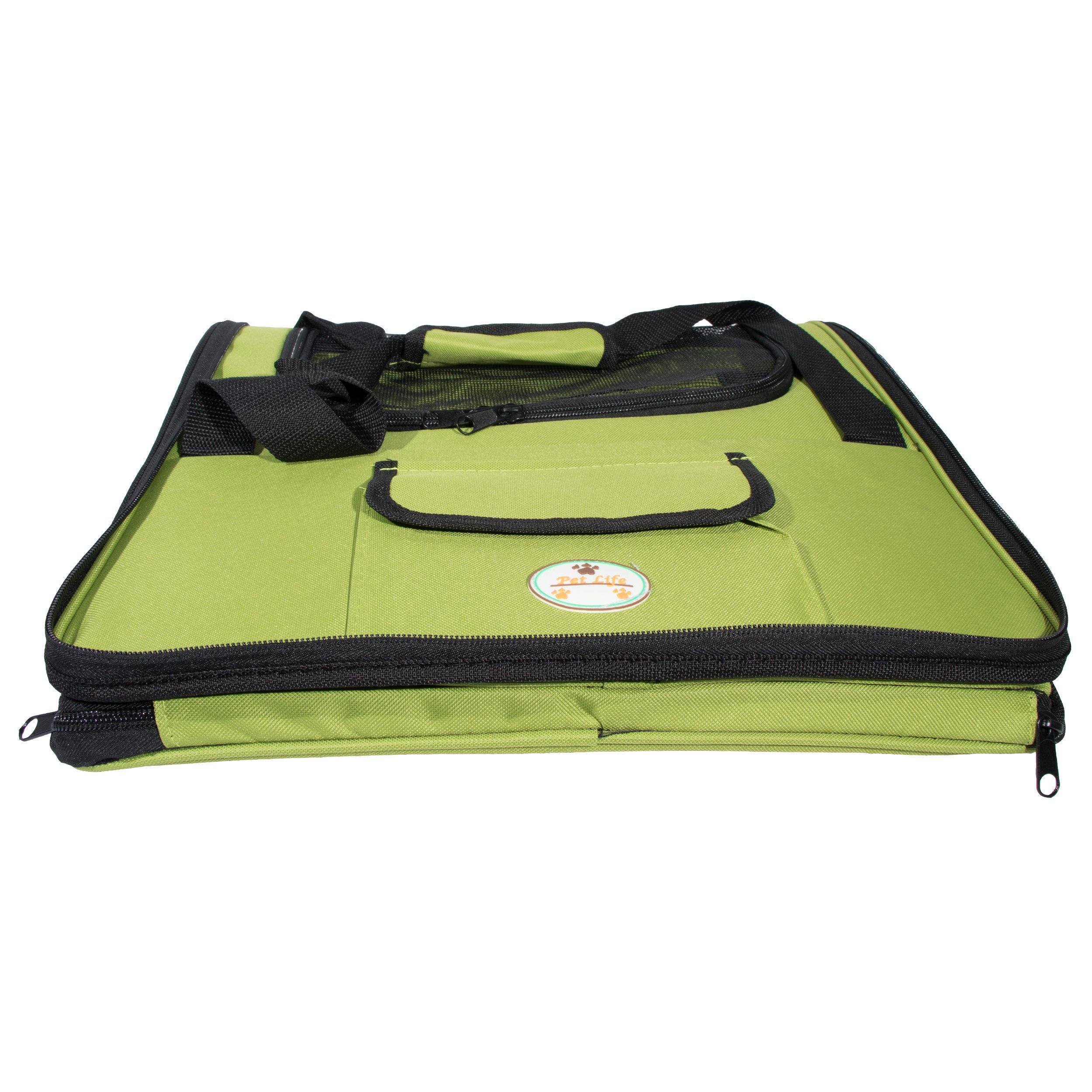 Ultra-Lock Collapsible Safety Travel Wire Folding Dog Car Seat Carrier