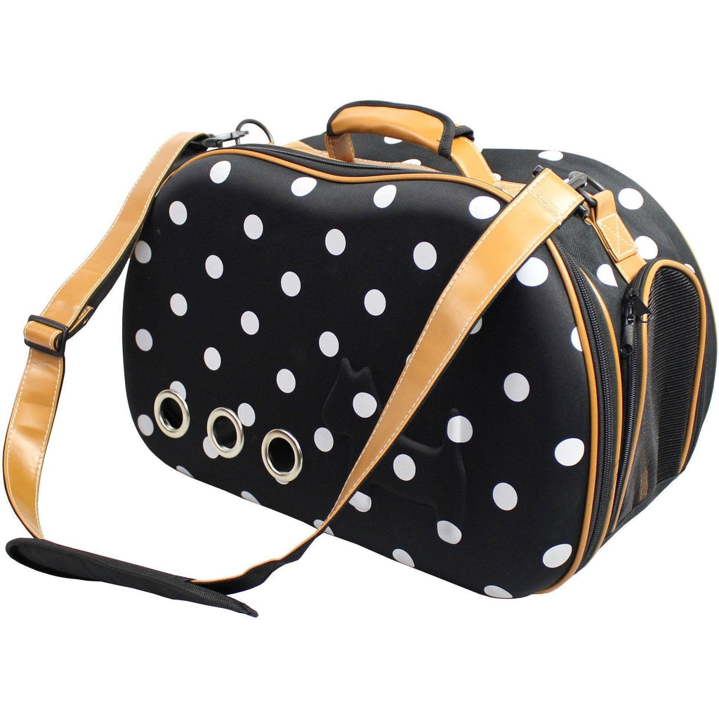 Venta-Shell Airline Approved Perforated Dotted Collapsible Military Grade Designer Dog Carrier