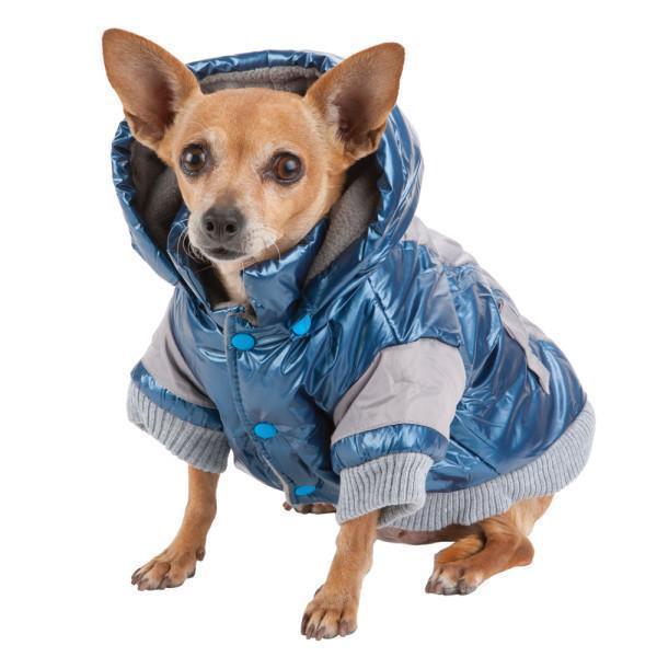Vintage Aspen 3M Insulated Sporty Ski Dog Jacket with Removable Hood
