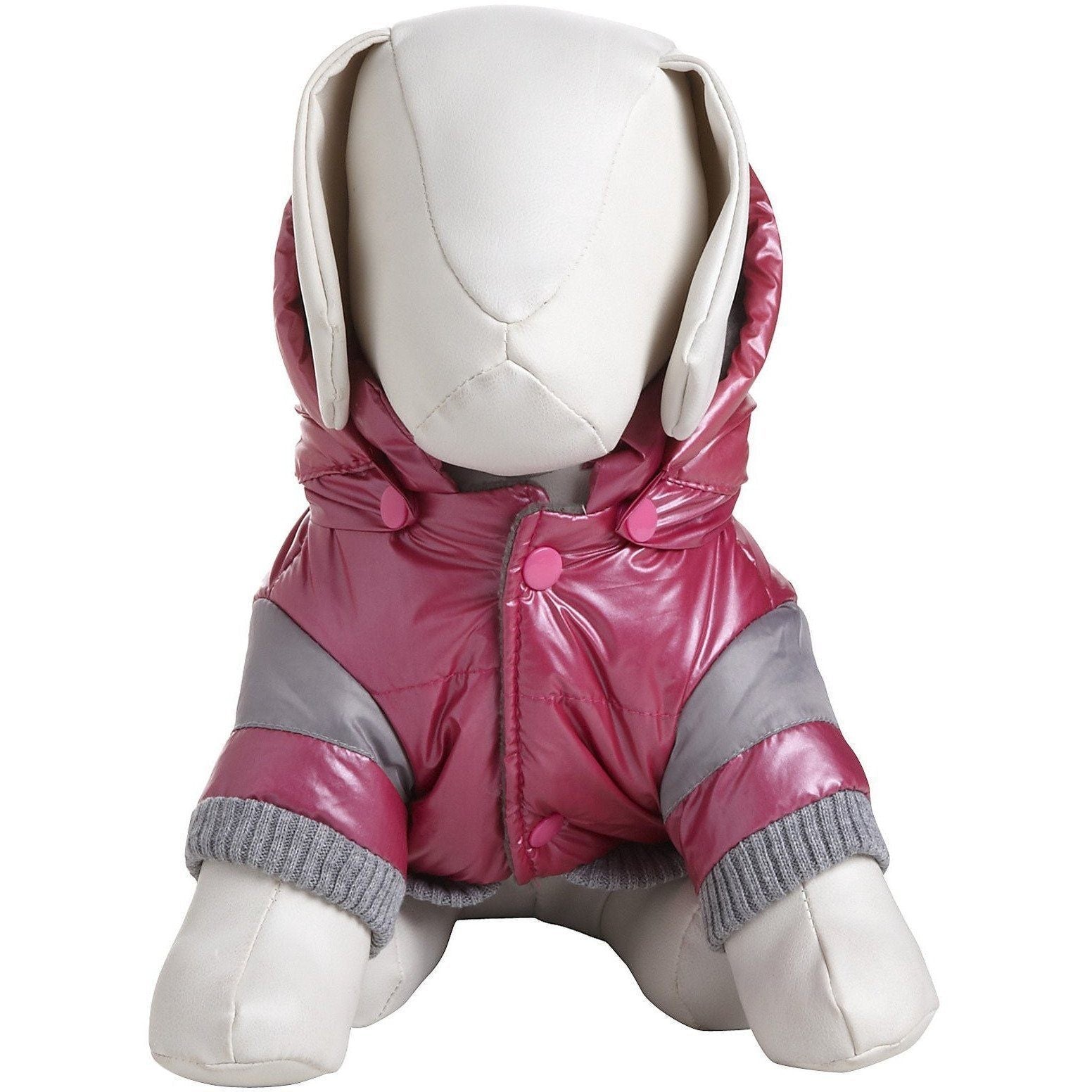 Vintage Aspen 3M Insulated Sporty Ski Dog Jacket with Removable Hood
