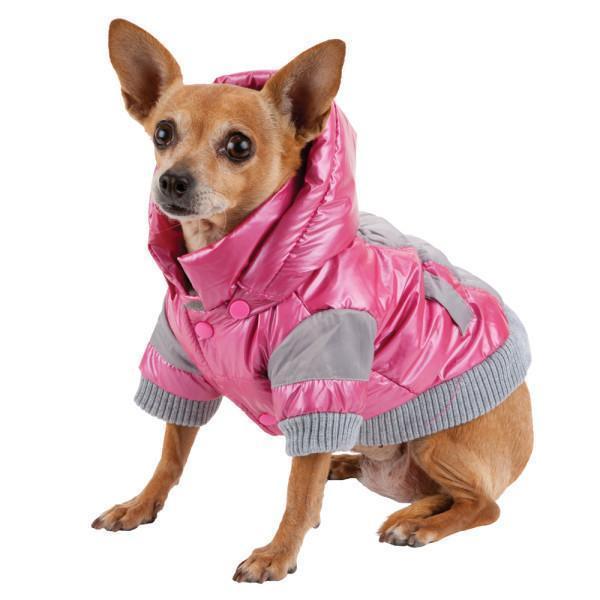 Vintage Aspen 3M Insulated Sporty Ski Dog Jacket with Removable Hood