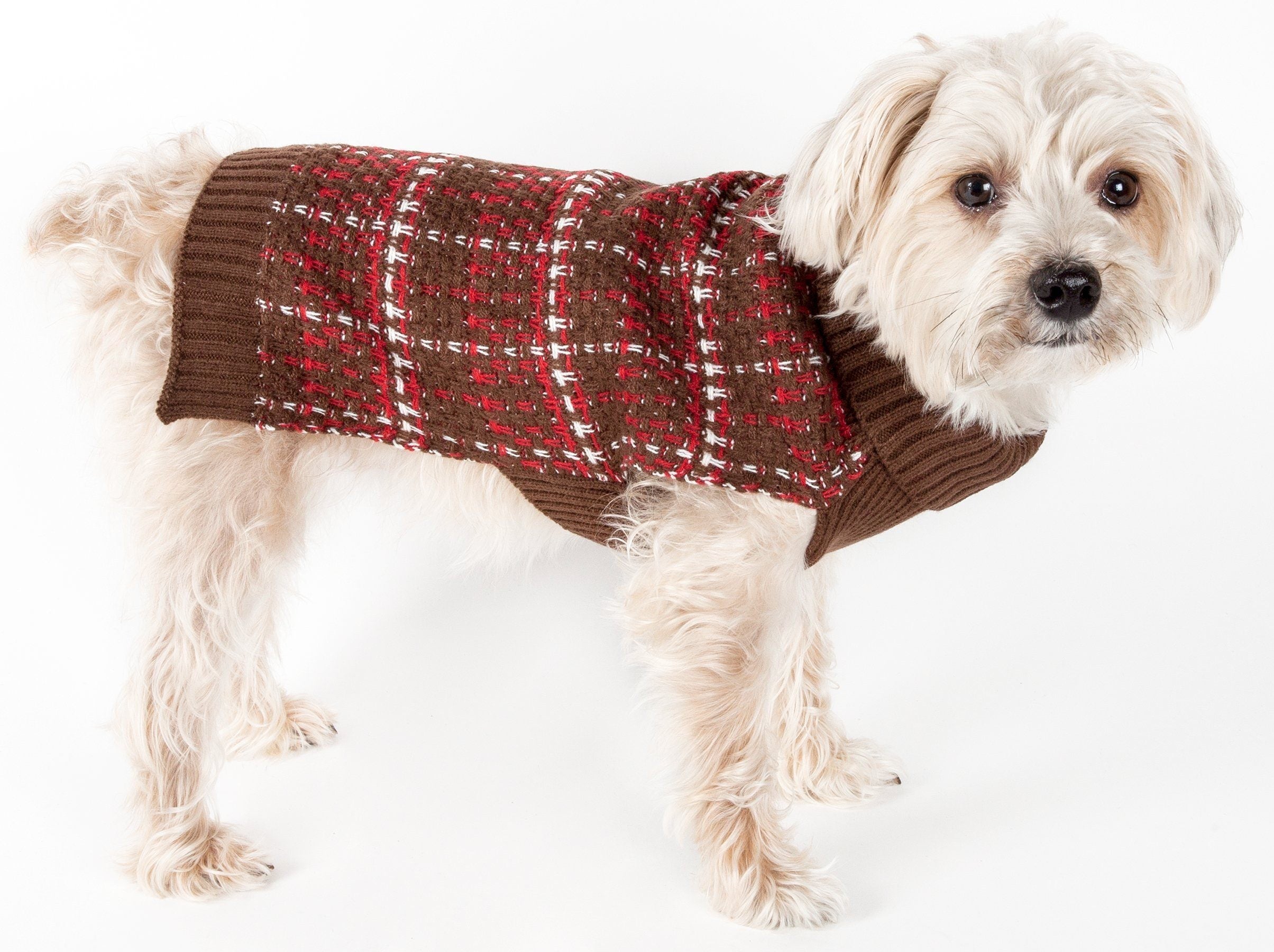 Vintage Symphony Static Fashion Knitted Designer Dog Sweater