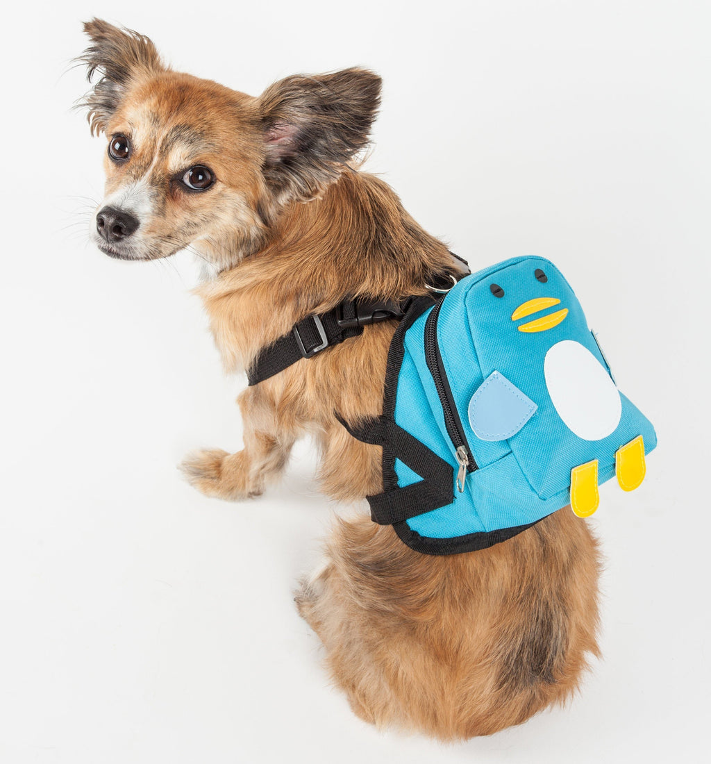 Waggler Hobbler Large-Pocketed Animated Fashion Dog Harness Backpack