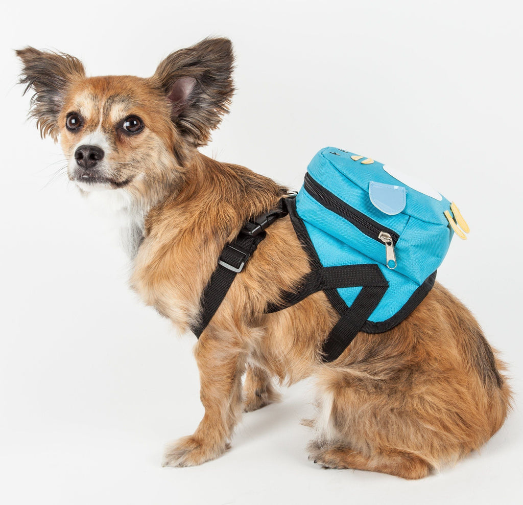 Waggler Hobbler Large-Pocketed Animated Fashion Dog Harness Backpack