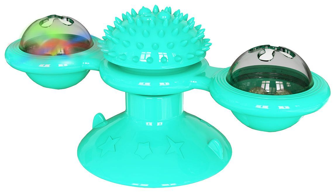 Windmill Rotating Suction Cup Spinning Cat Toy