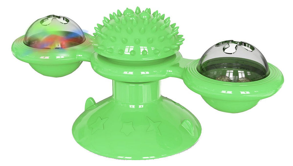 Windmill Rotating Suction Cup Spinning Cat Toy
