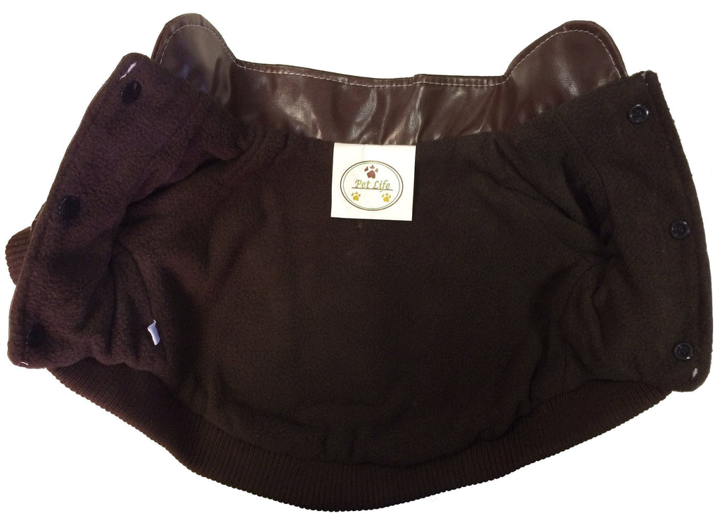 Wuff-Rider Fashion Suede Stitched Dog Jacket