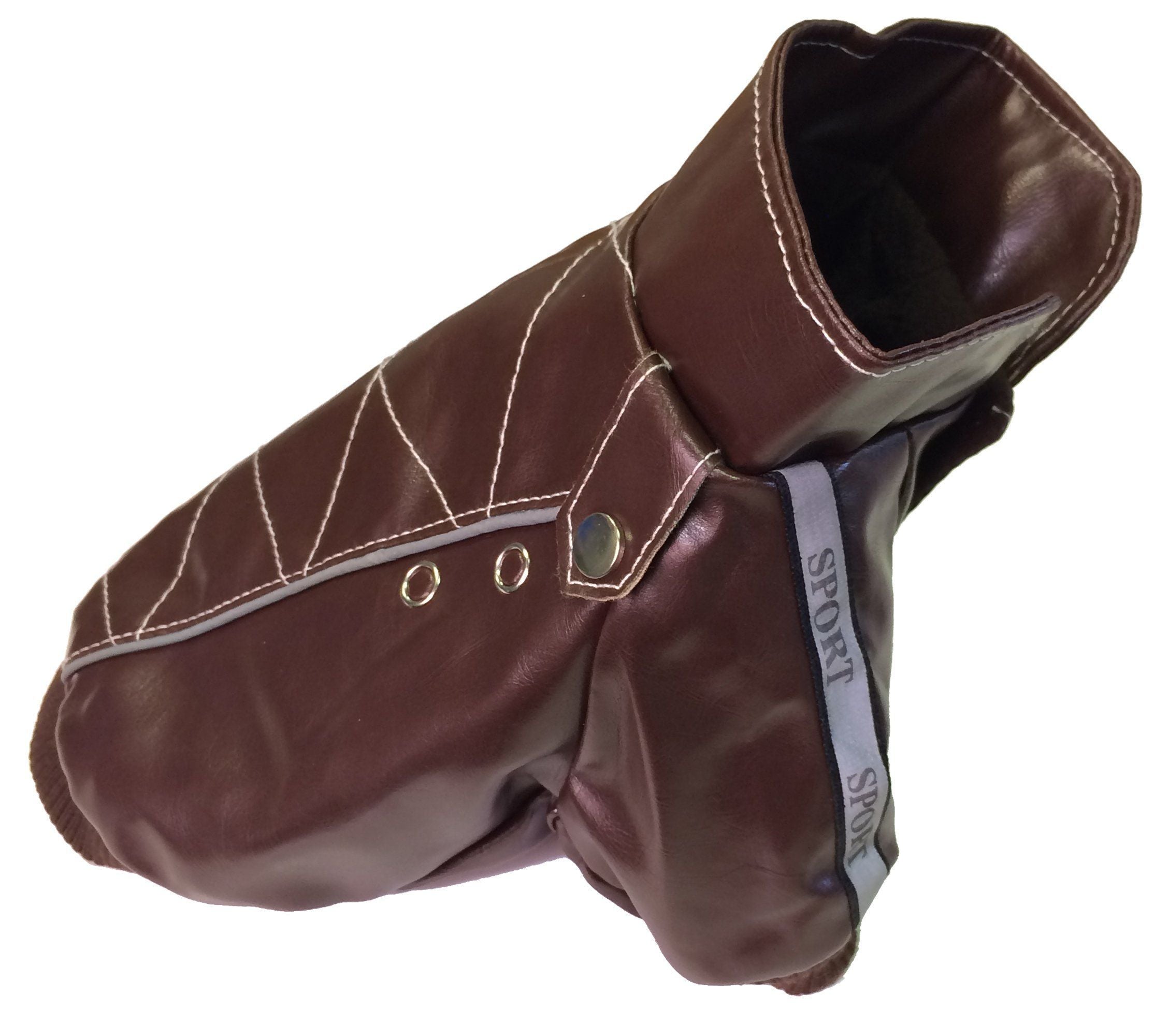 Wuff-Rider Fashion Suede Stitched Dog Jacket