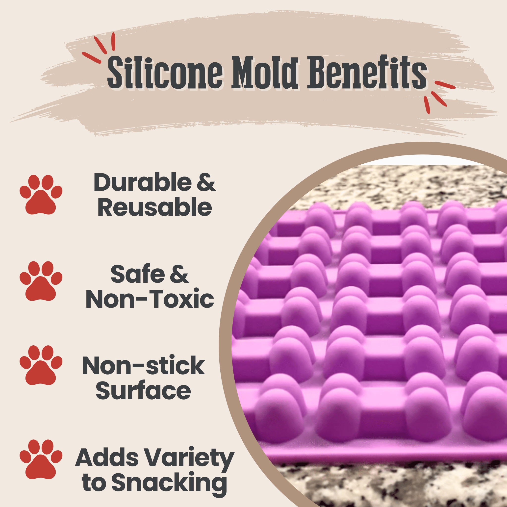 Farm to Pet Cat & Dog Treat Molds - Multiple Colors