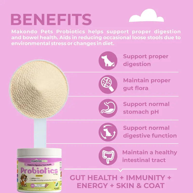 Probiotics for Dogs and Puppies – 90 Scoops