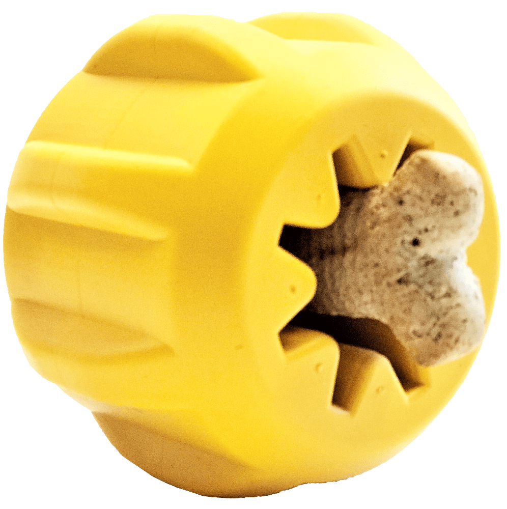 Sodapup Gear Edispenser Dog Toys - Yellow