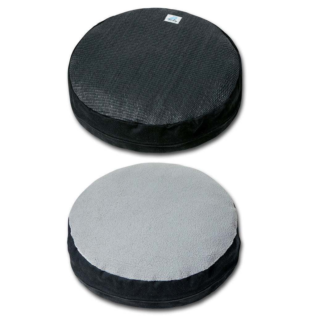 Claw-ver Nest Rounded Scratching Cat Bed with Teaser Toy