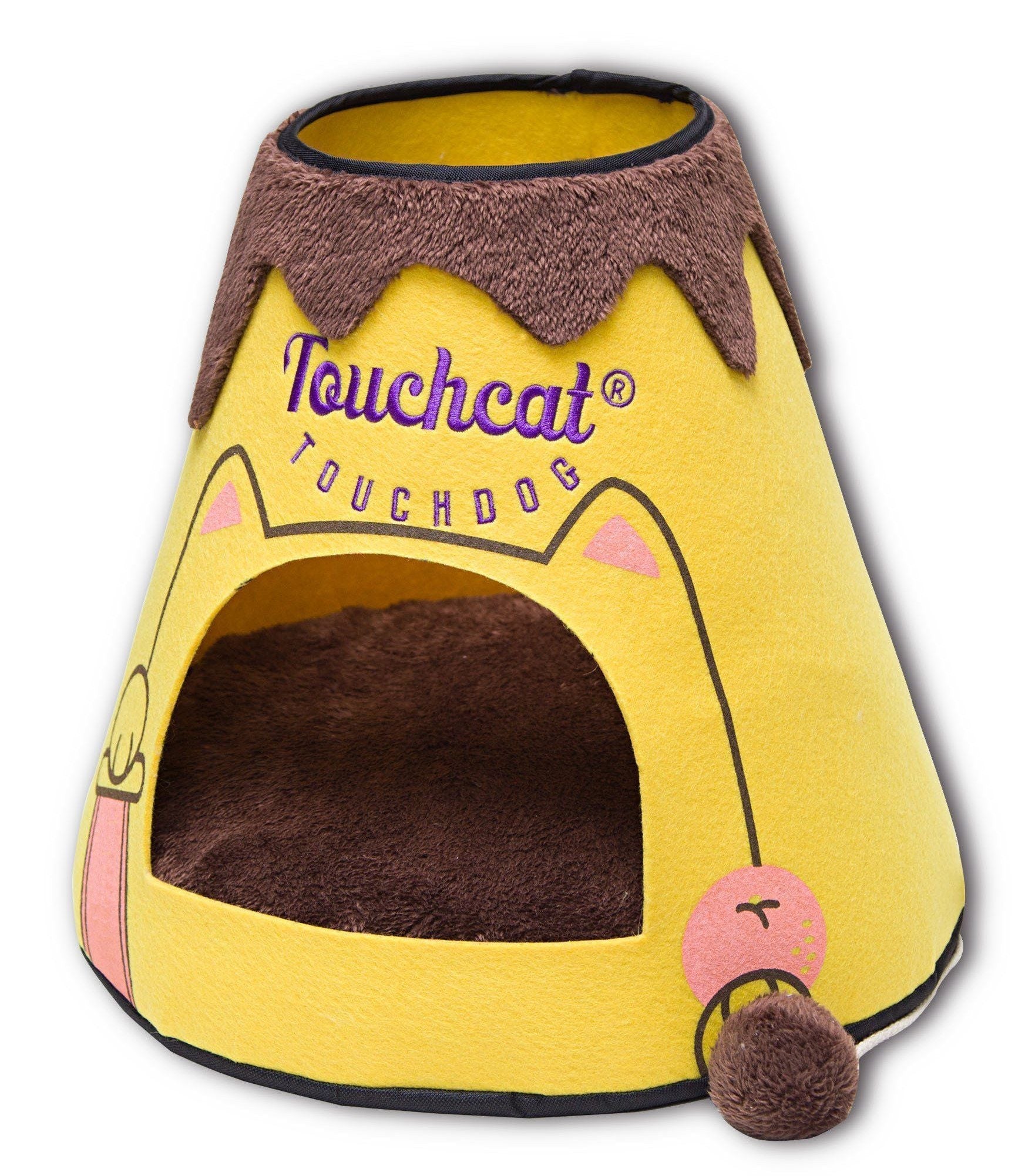 Molten Lava Triangular Fashion Designer Pet Kitty Cat Bed House Lounger