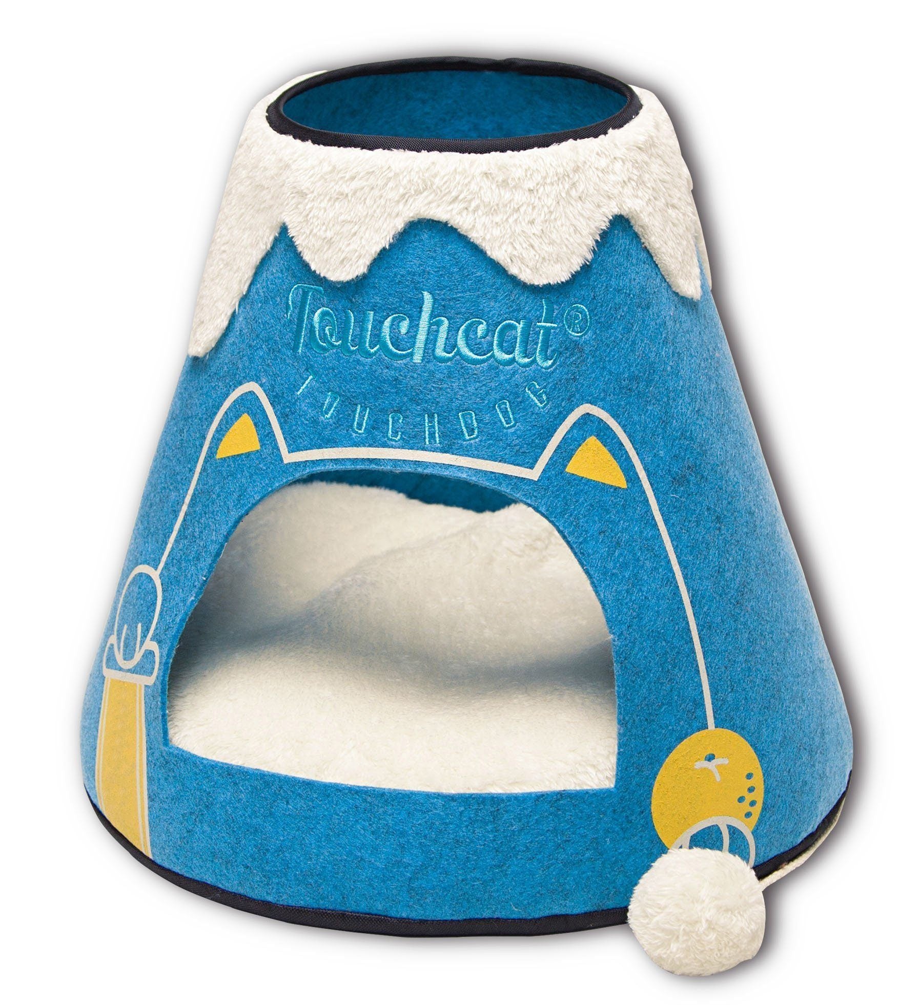 Molten Lava Triangular Fashion Designer Pet Kitty Cat Bed House Lounger
