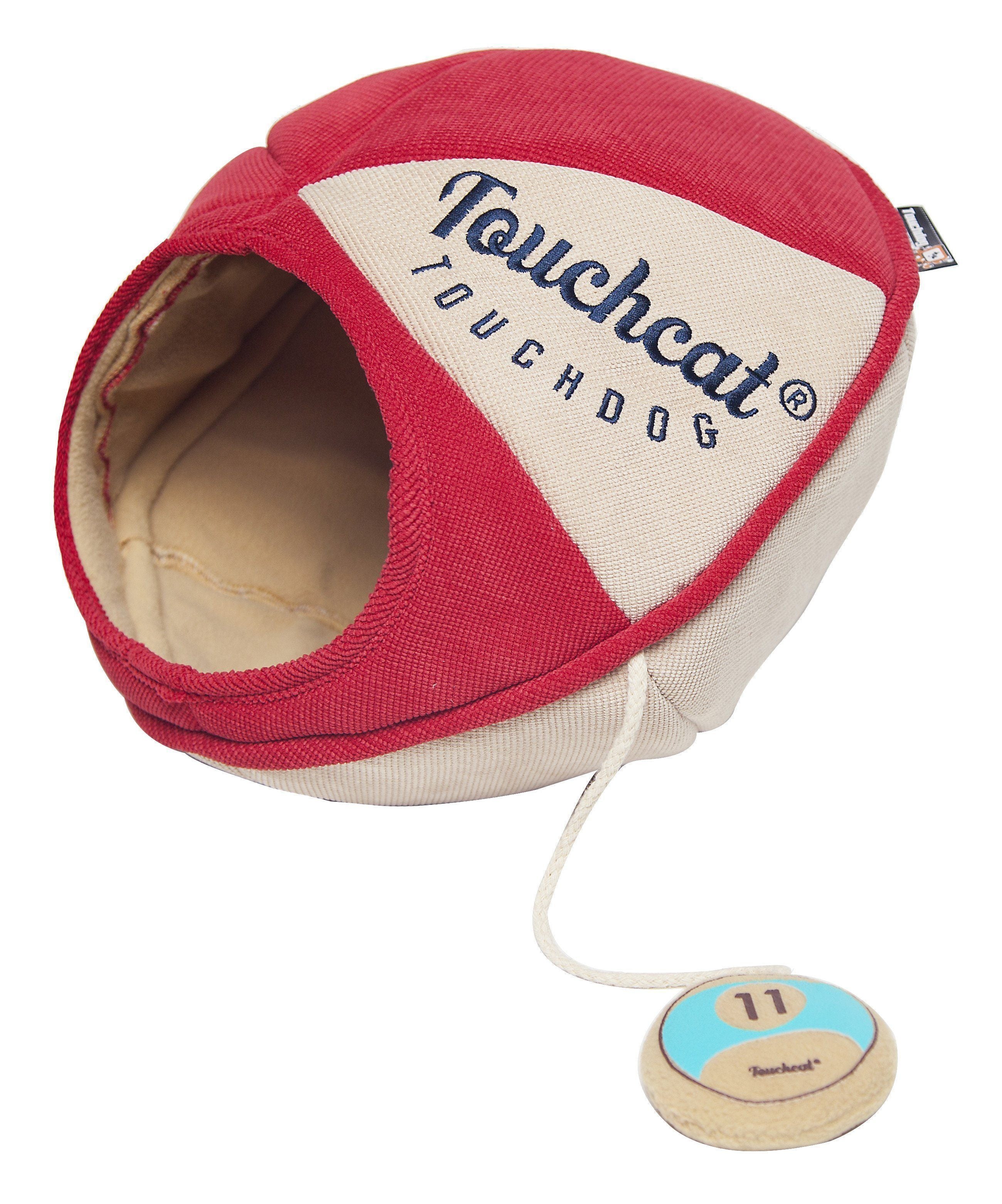 Oval Saucer Collapsible Walk-Through Kitty Pet Cat Bed House with Teaser Toy