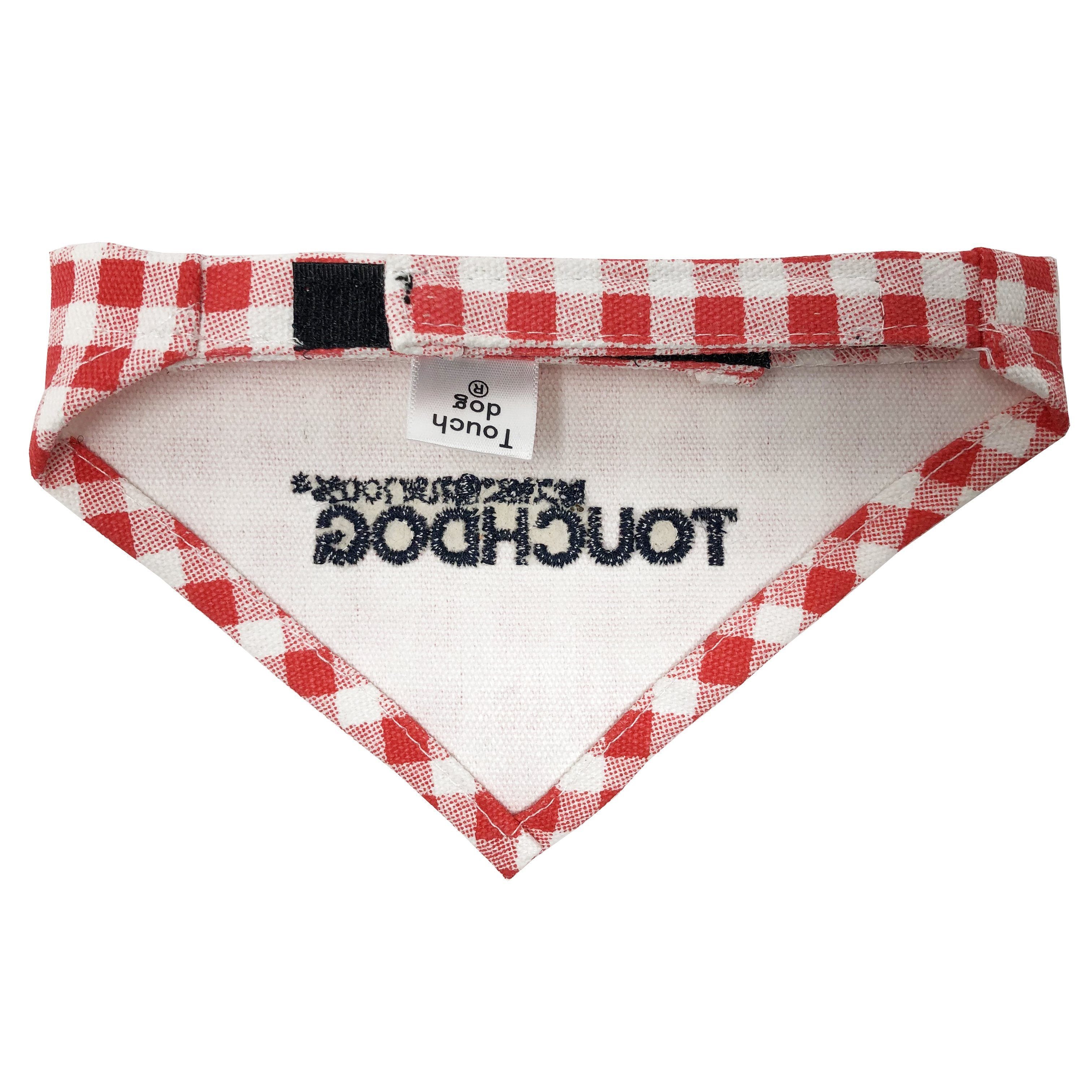 Plaid Patterned Hook-and-Loop Fashion Dog Bandana