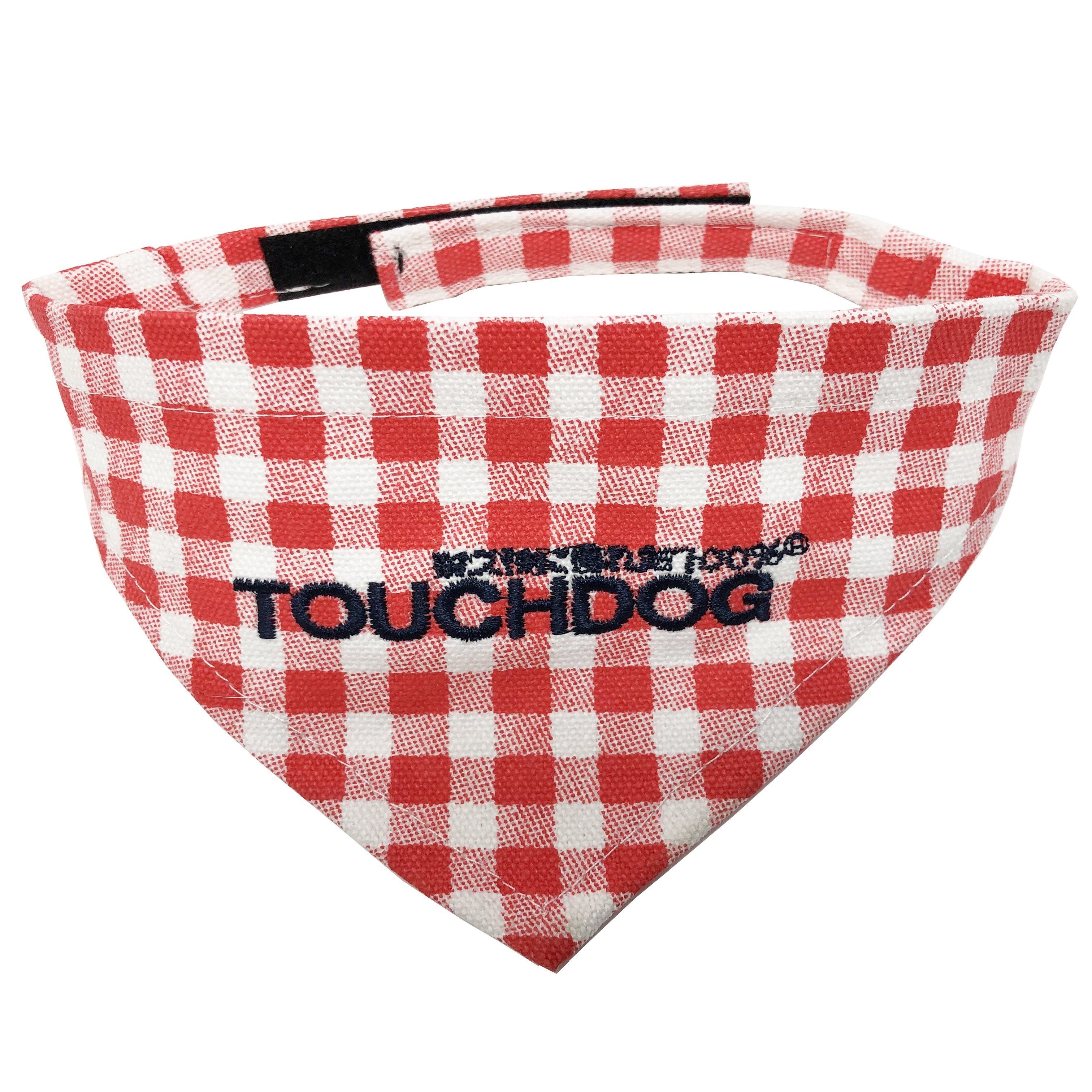 Plaid Patterned Hook-and-Loop Fashion Dog Bandana