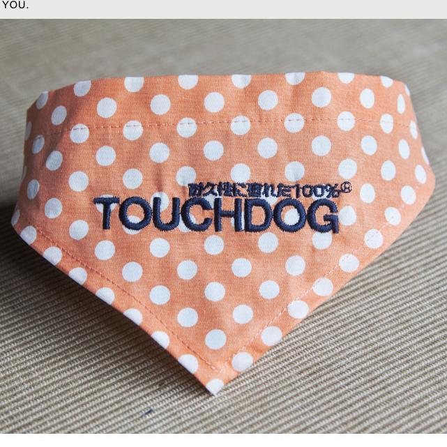 Polka-dot Patterned Hook-and-Loop Fashion Dog Bandana