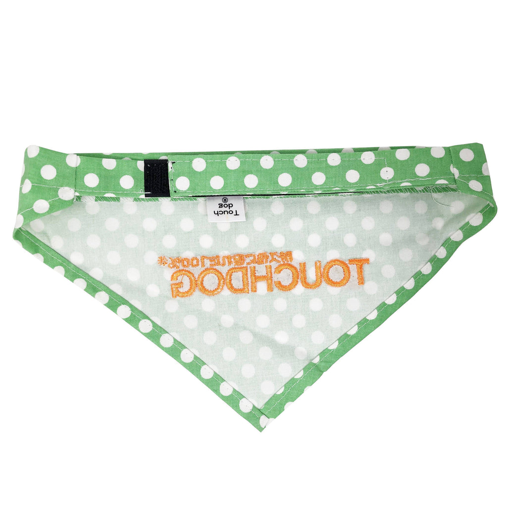 Polka-dot Patterned Hook-and-Loop Fashion Dog Bandana