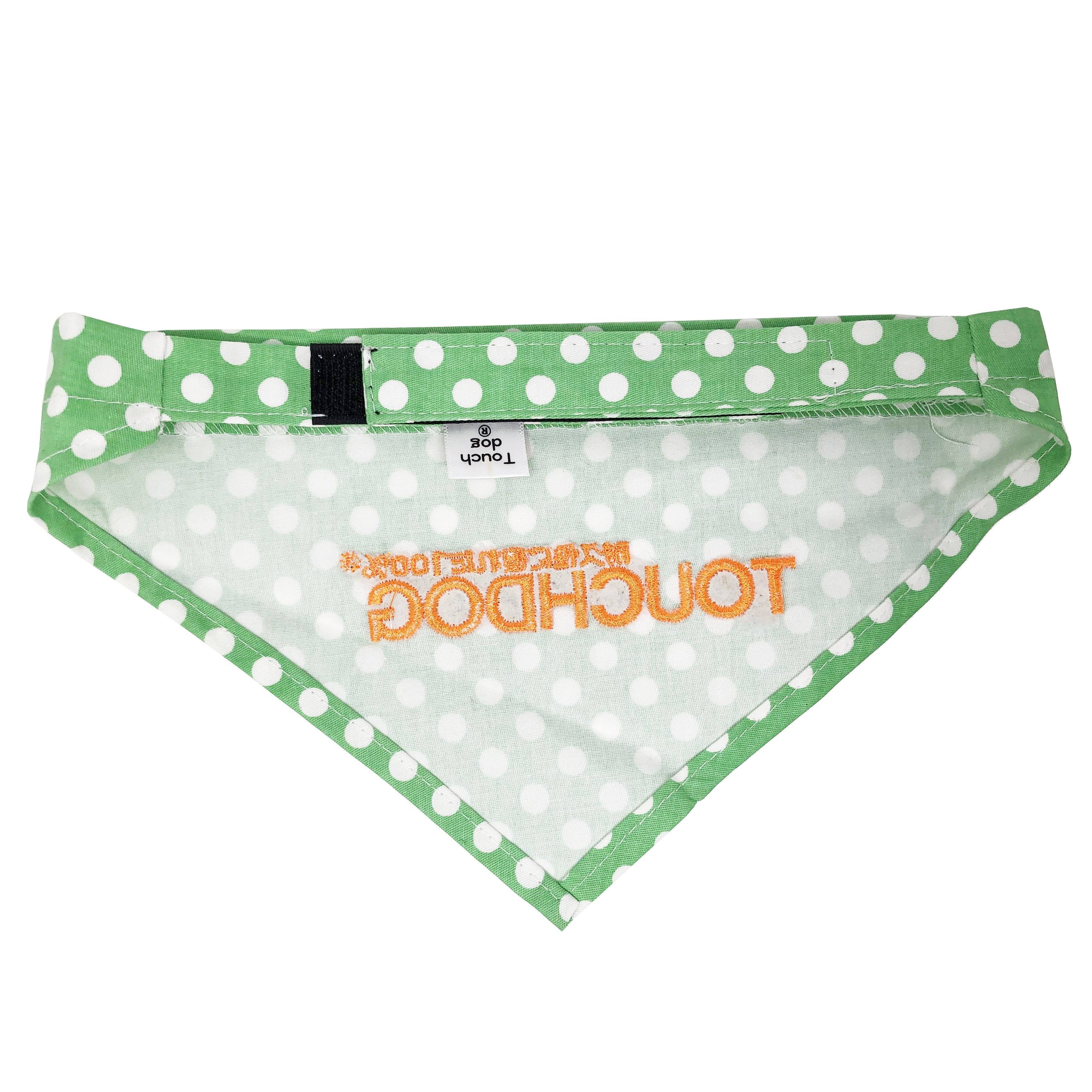 Polka-dot Patterned Hook-and-Loop Fashion Dog Bandana