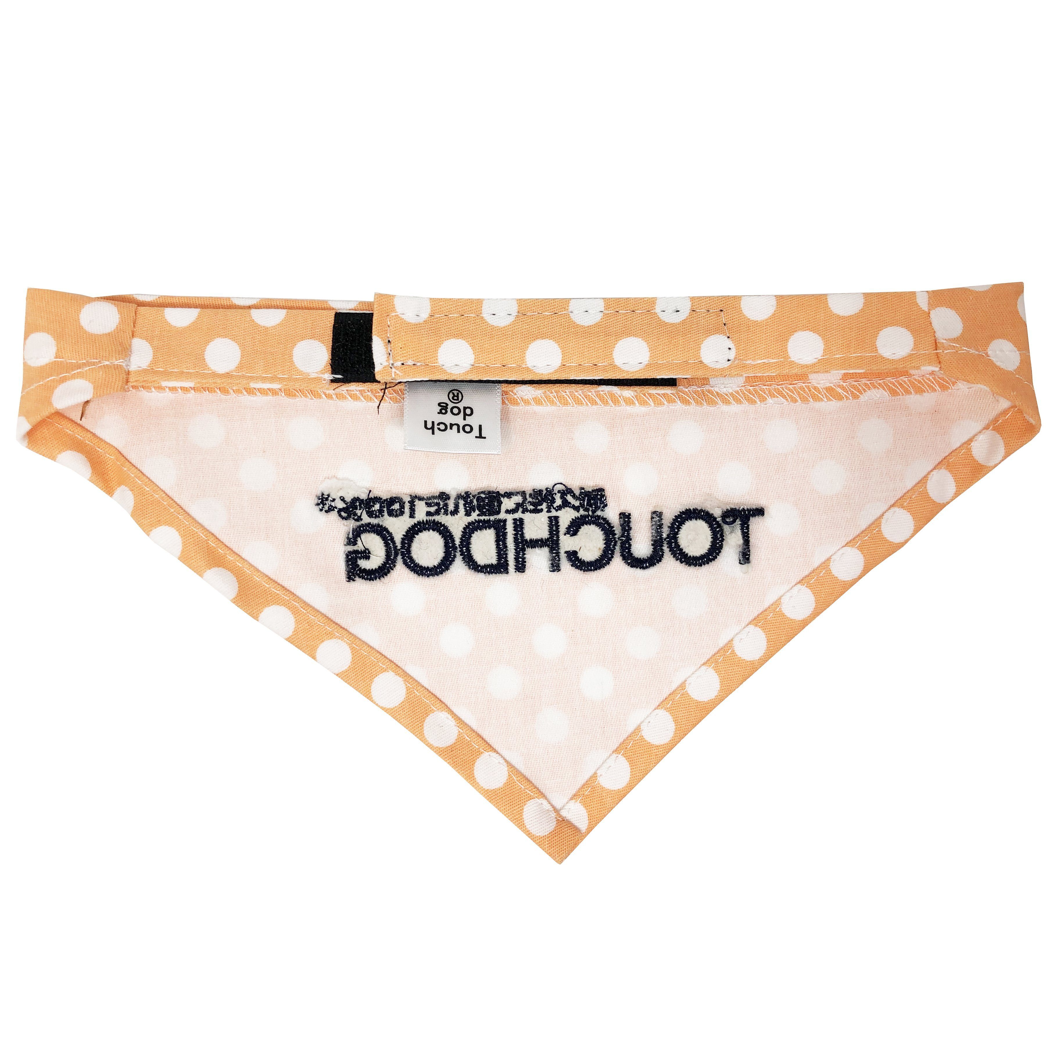 Polka-dot Patterned Hook-and-Loop Fashion Dog Bandana