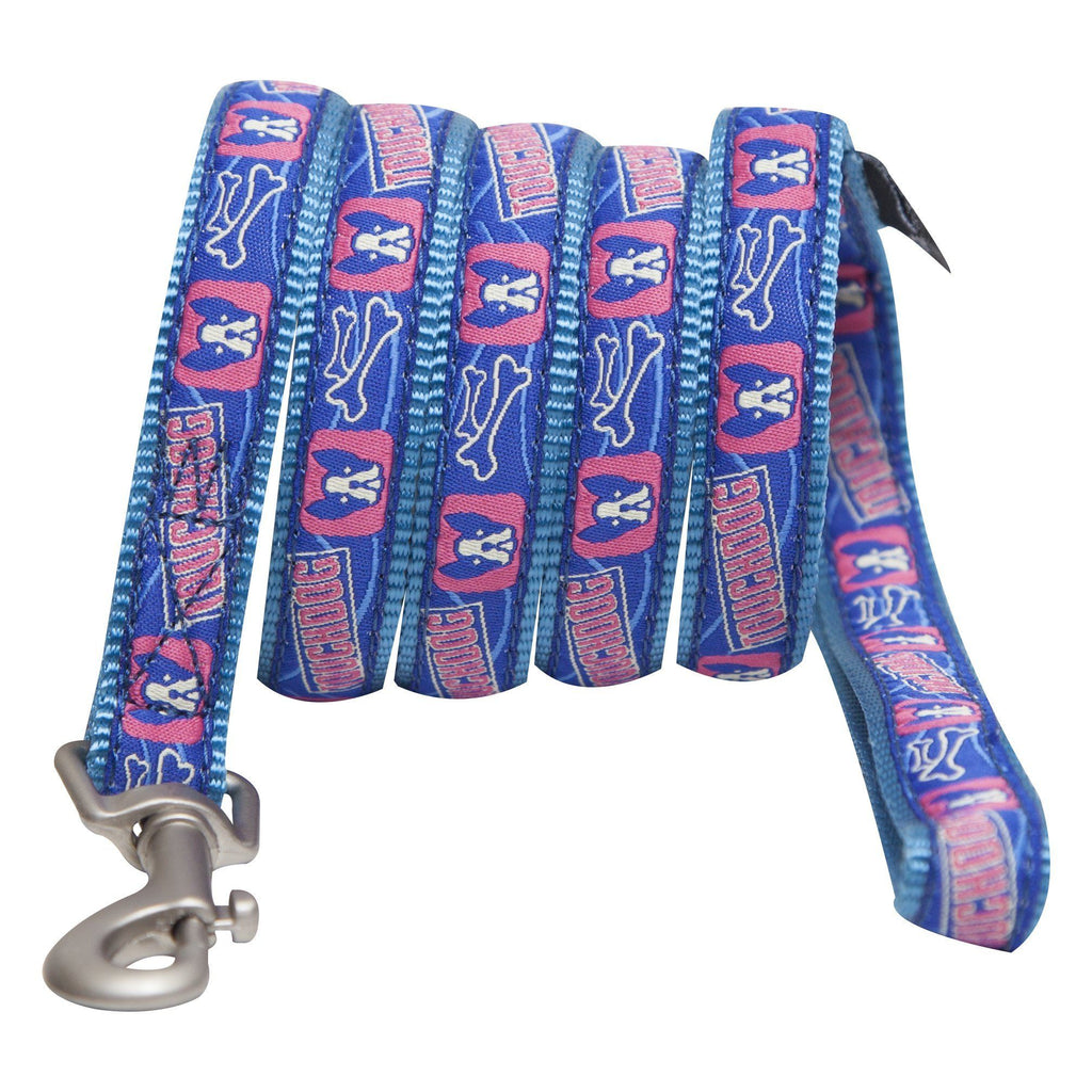 Bone Patterned Tough Stitched Dog Harness and Leash