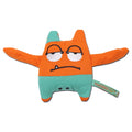 Touchdog Cartoon Monster Plush Dog Toy – Orange