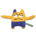 Touchdog Cartoon Monster Plush Dog Toy – Yellow