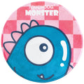 Cartoon Shoe-Faced Monster Dog and Cat Mat – Pink and Blue