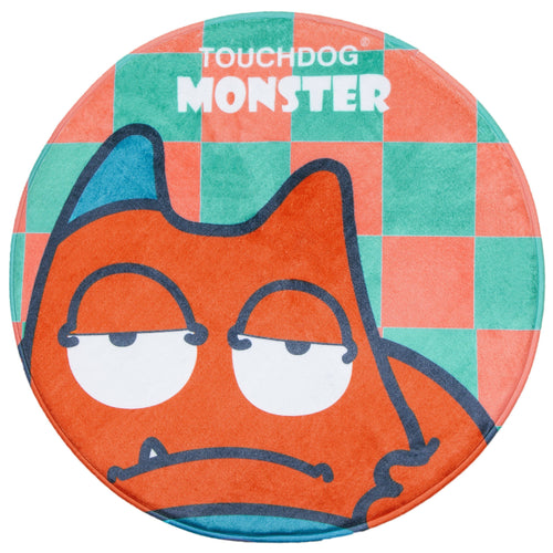 Cartoon Sleepy Monster Dog and Cat Mat – Green and Orange