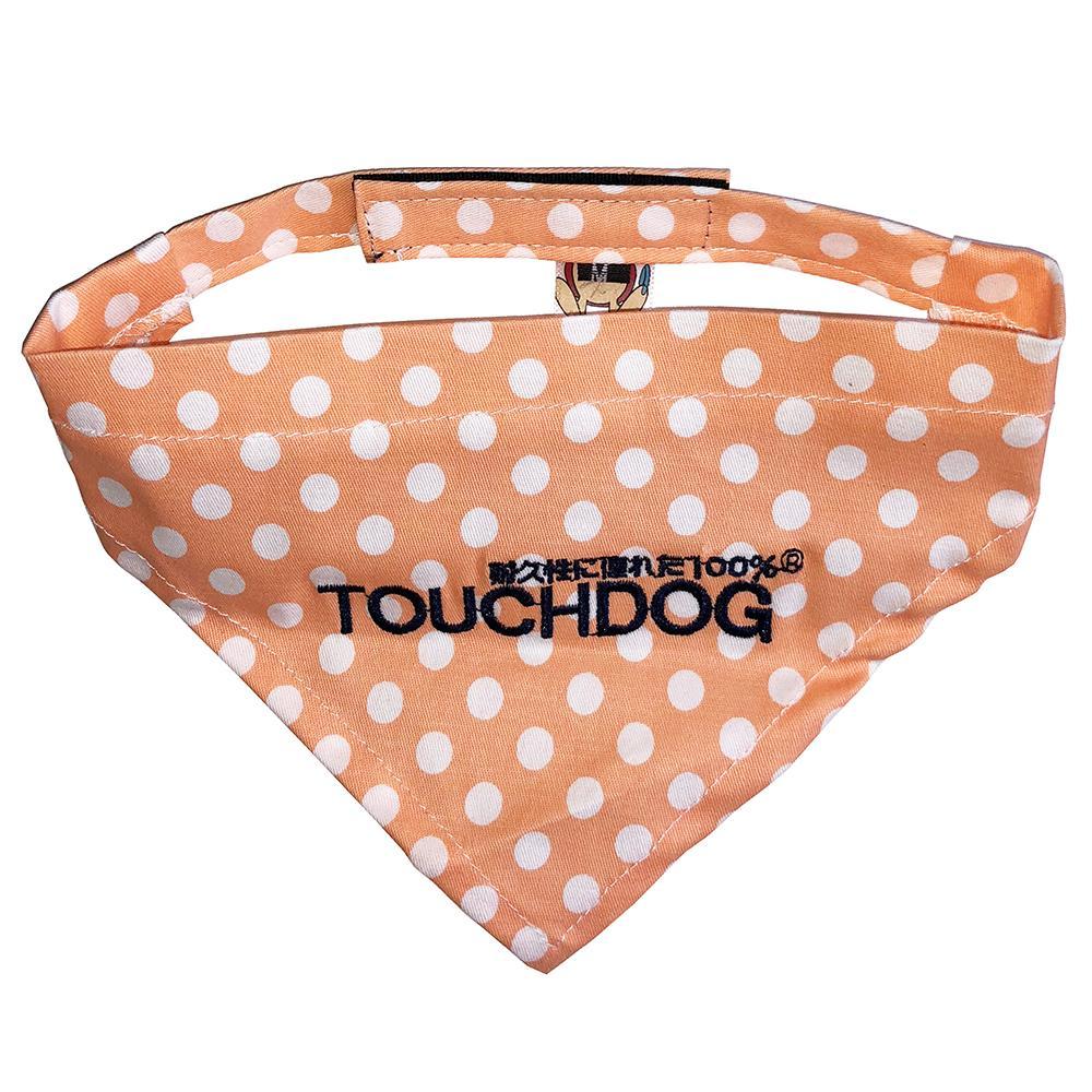 Touchdog Designer Hook-and-Loop Pet Bandana – Peach