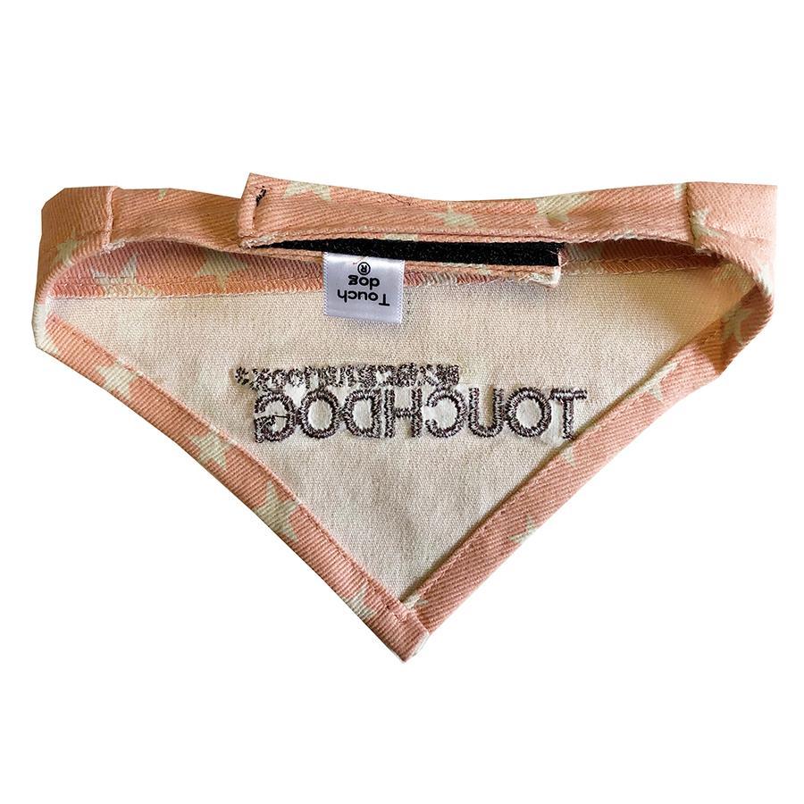 Touchdog Designer Hook-and-Loop Pet Bandana – Pink