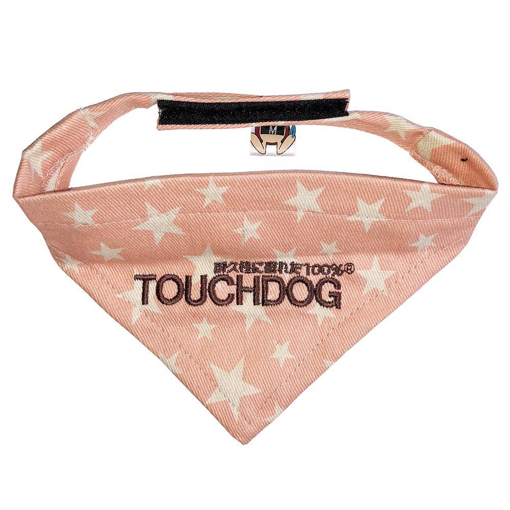 Touchdog Designer Hook-and-Loop Pet Bandana – Pink
