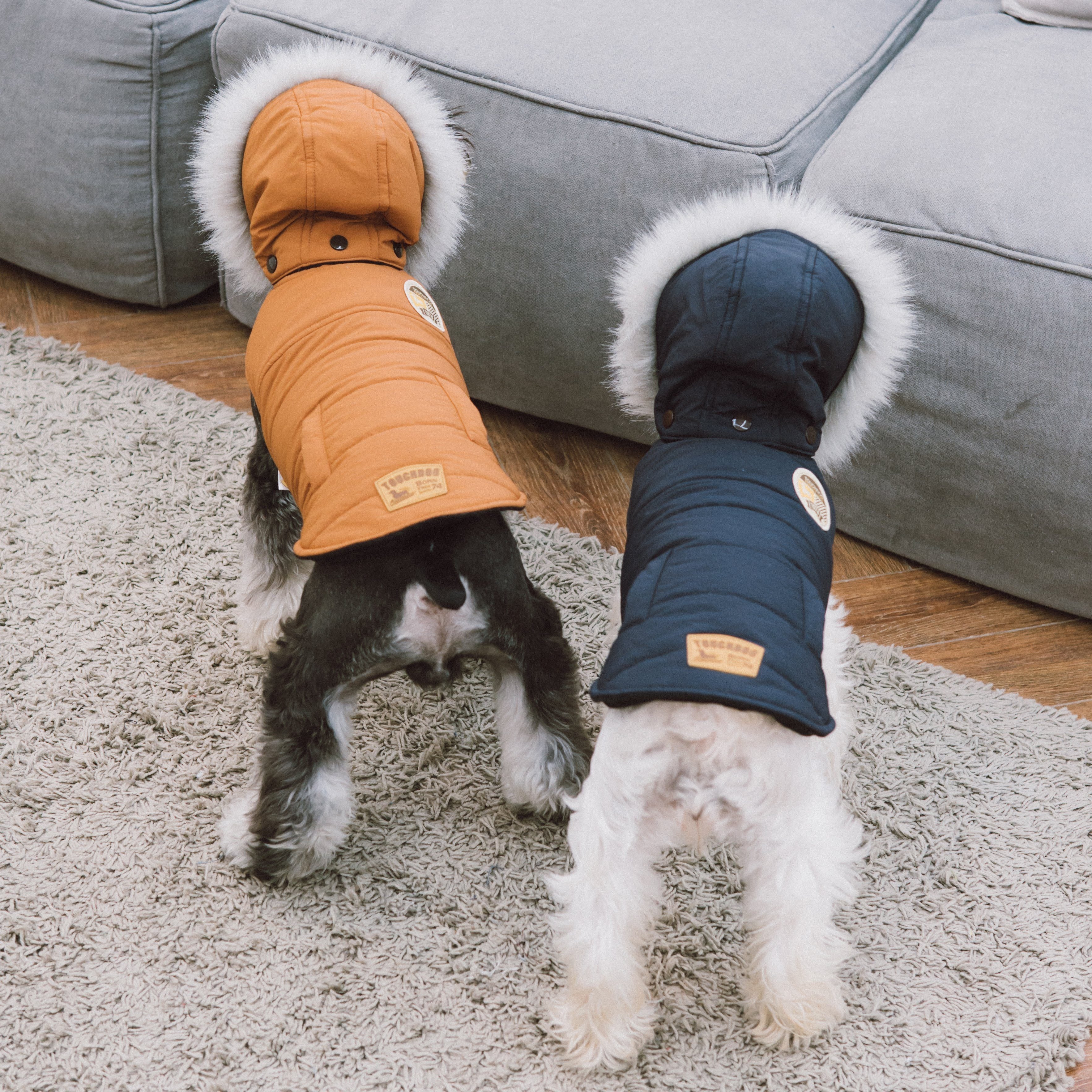 Eskimo-Swag Duck-Down Insulated Winter Dog Coat Parka