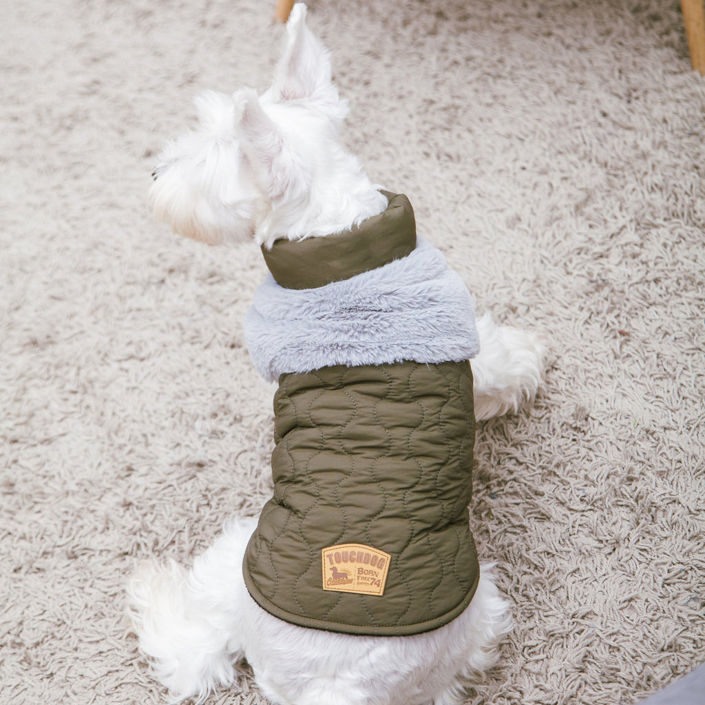 Furrost-Bite Fur and Fleece Designer Fashion Dog Jacket