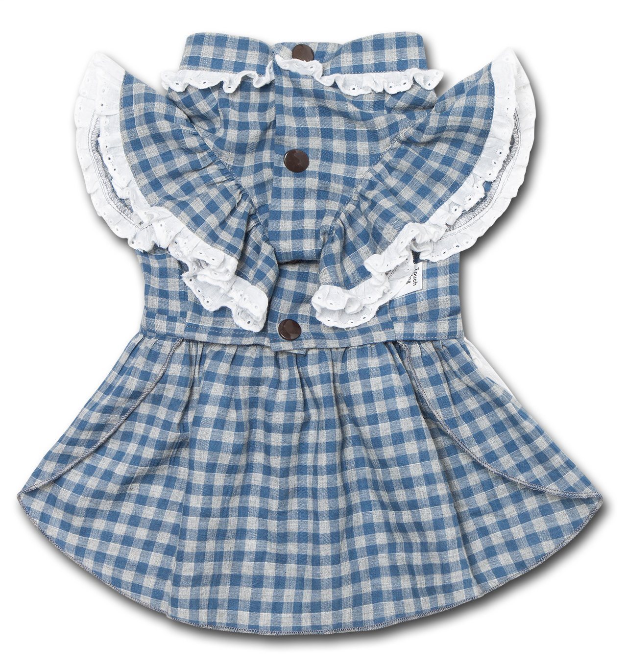 I Love Poochi Classical Plaid Fashion Designer Dog Dress
