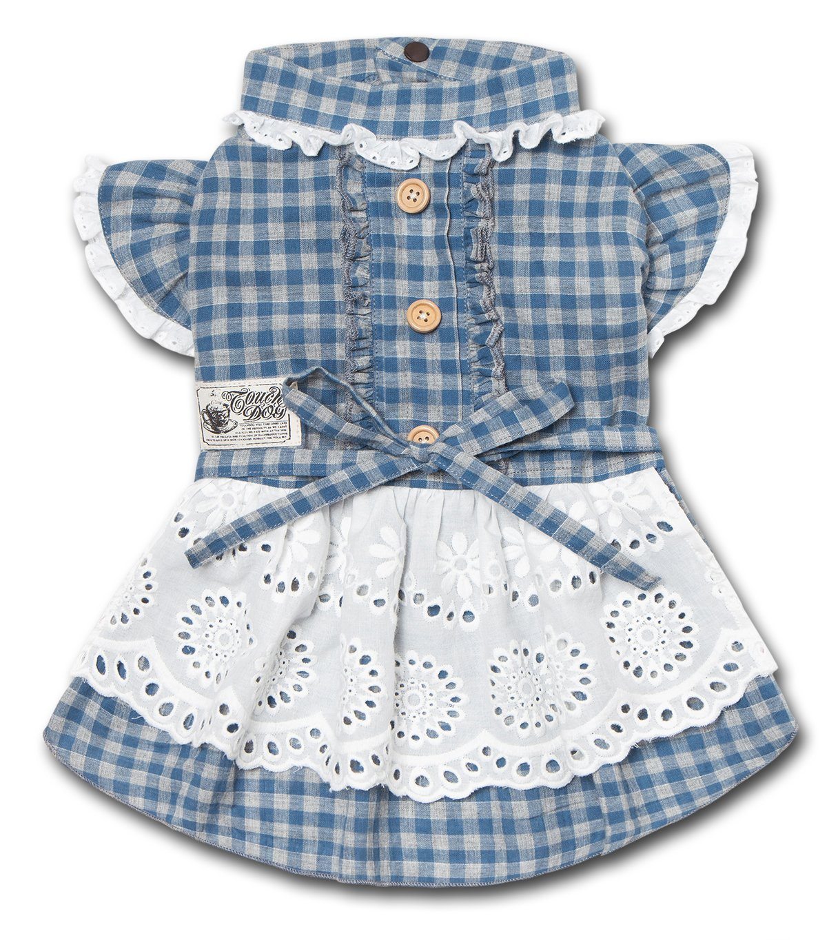 I Love Poochi Classical Plaid Fashion Designer Dog Dress