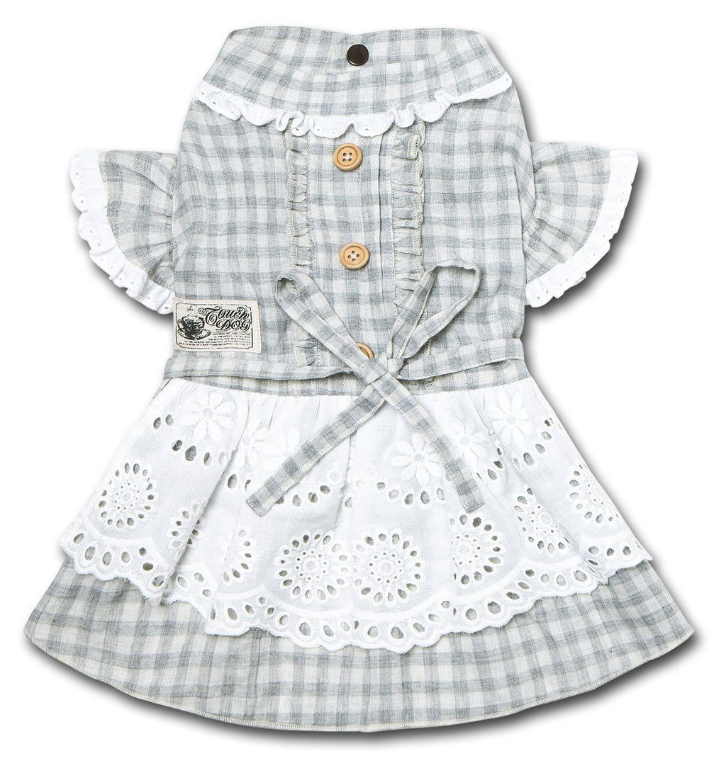 I Love Poochi Classical Plaid Fashion Designer Dog Dress
