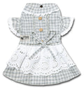 I Love Poochi Classical Plaid Fashion Designer Dog Dress