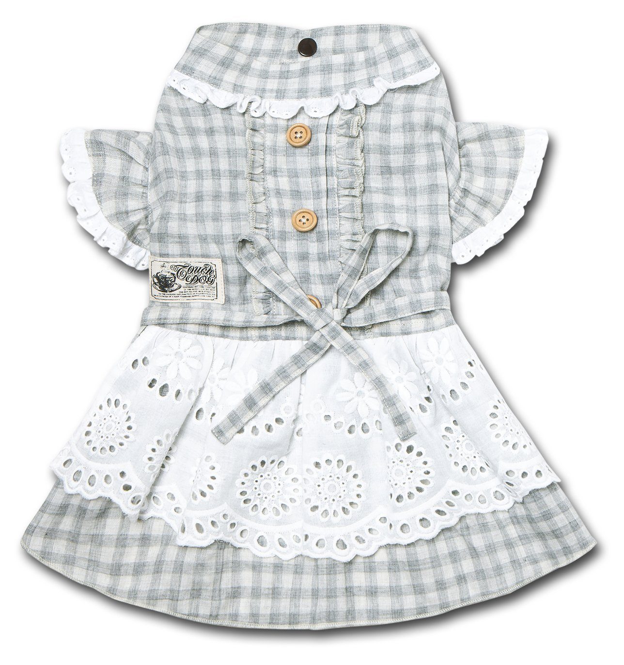 I Love Poochi Classical Plaid Fashion Designer Dog Dress