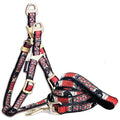 Owl-Eyed Tough Stitched Dog Harness and Leash