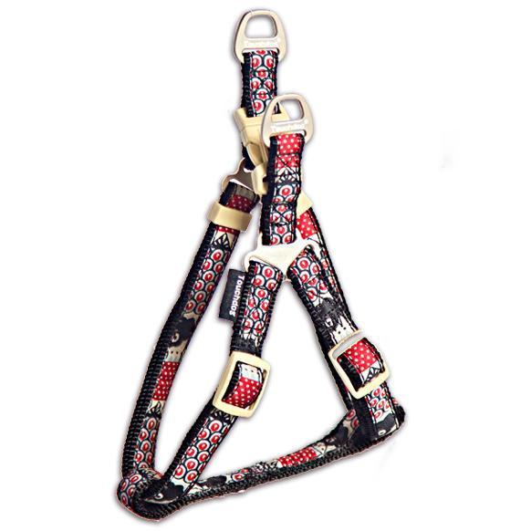 Owl-Eyed Tough Stitched Dog Harness and Leash