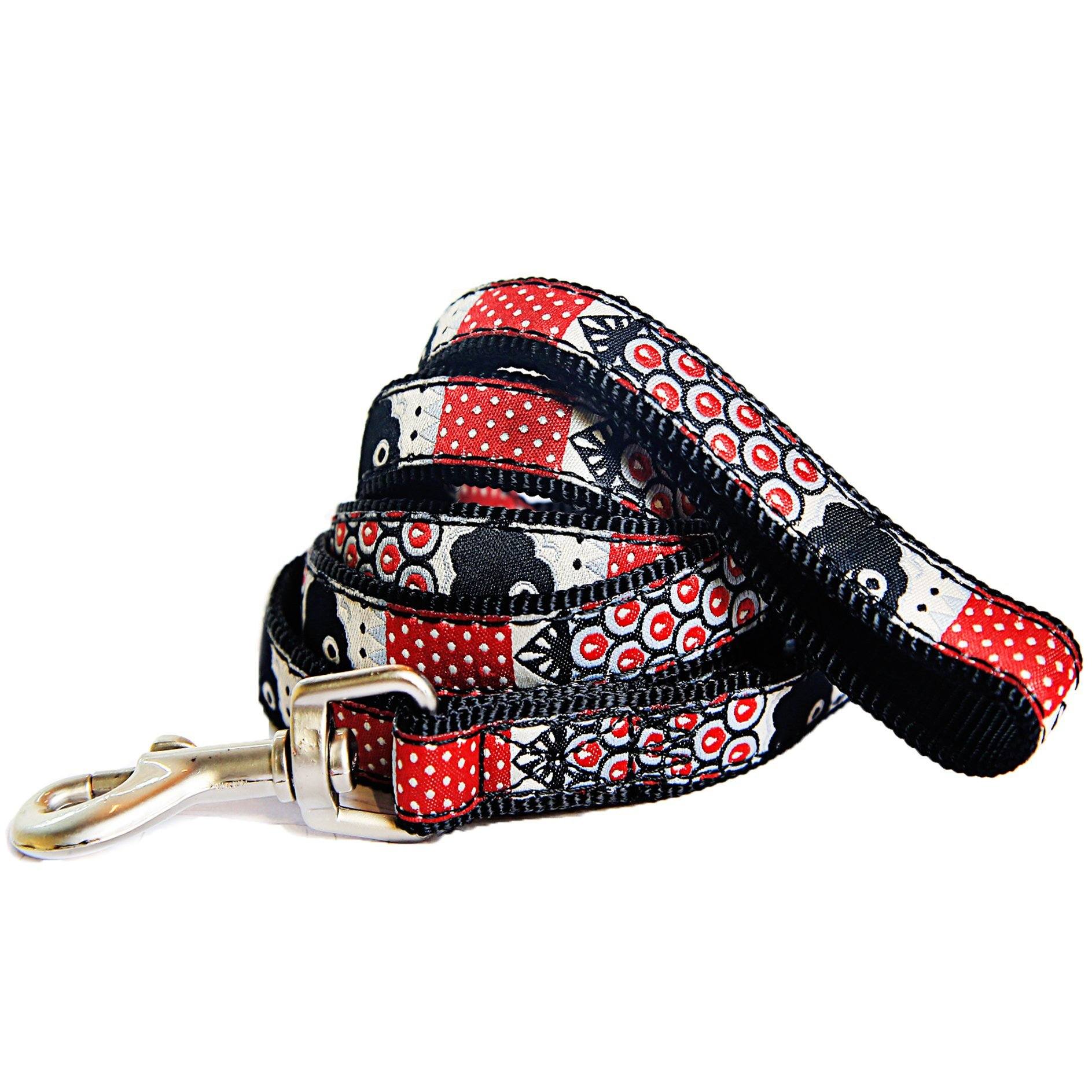 Owl-Eyed Tough Stitched Dog Harness and Leash