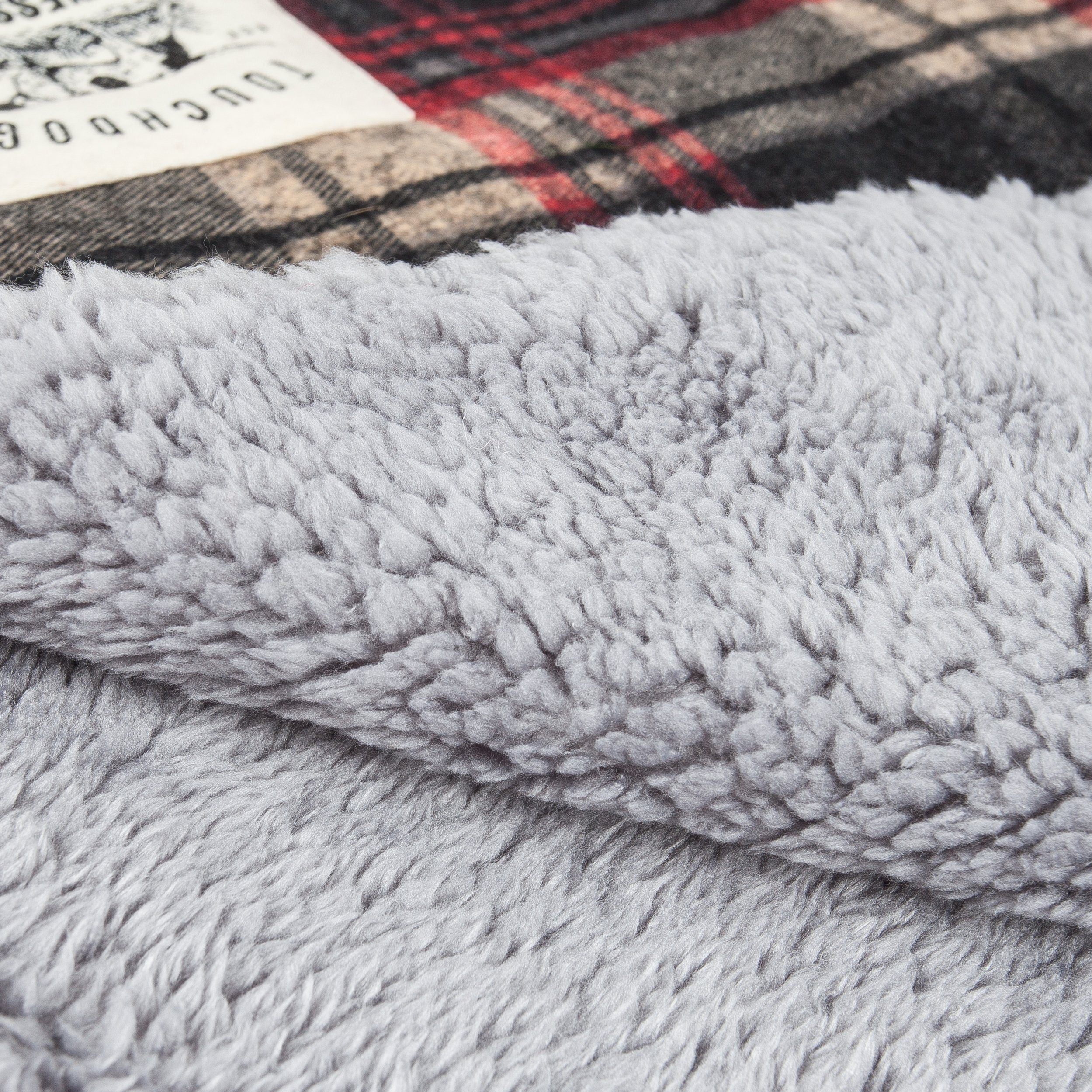 2-in-1 Tartan Plaid Dog Jacket and Matching Reversible Dog Mat