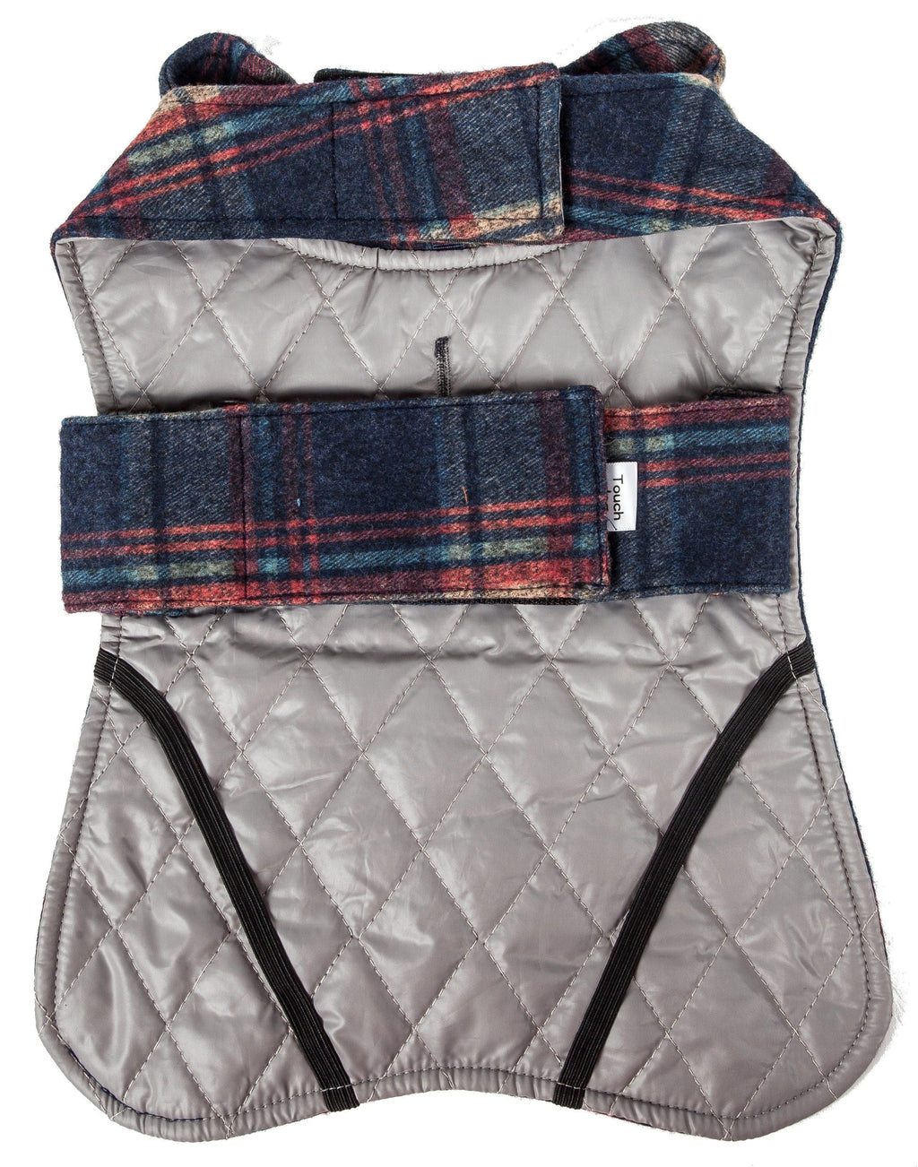 2-in-1 Tartan Plaid Dog Jacket and Matching Reversible Dog Mat