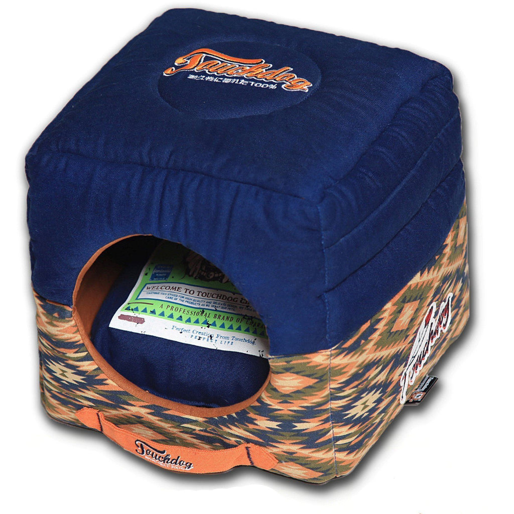 70s Vintage-Tribal 2-in-1 Collapsible Dog and Cat Bed – Multiple Colors