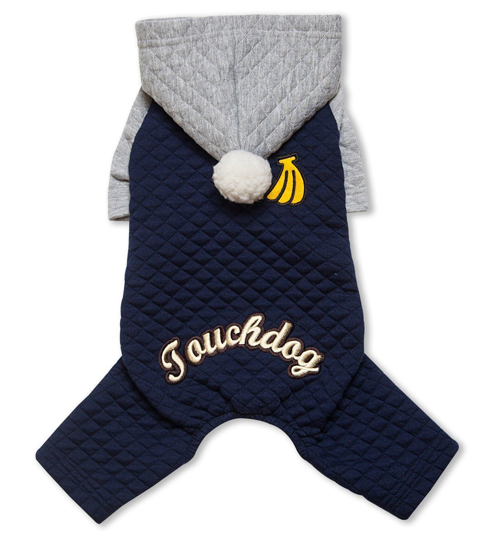 Designer Quilted Full-Body Hooded Dog Sweater