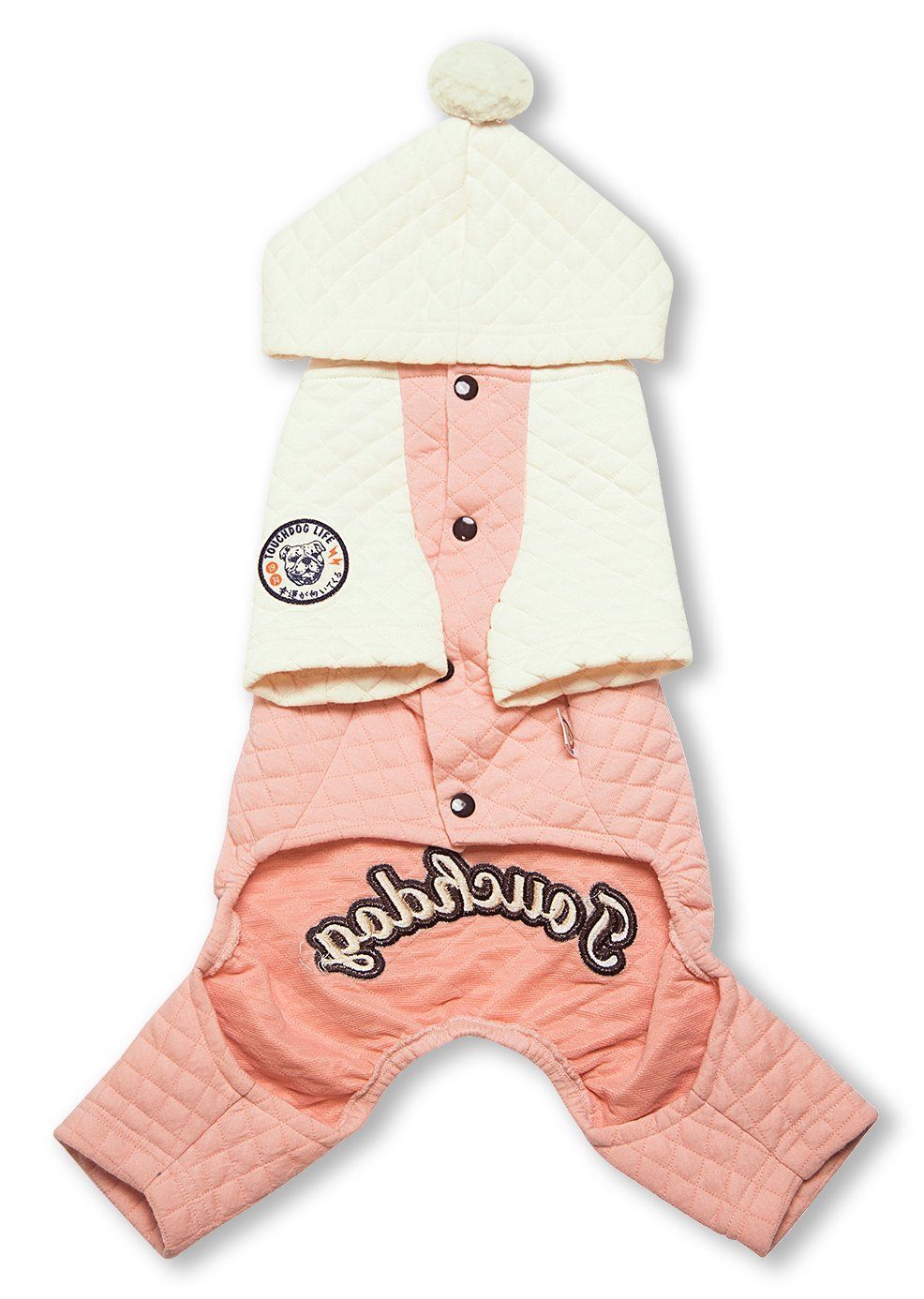 Designer Quilted Full-Body Hooded Dog Sweater